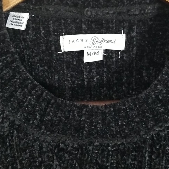 Jachs Girl Friend Black Ribbed Sweater - Picture 3 of 7